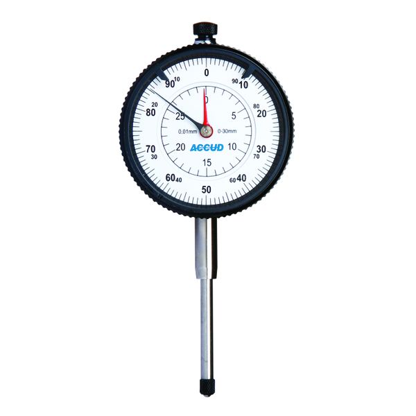 Accud - Dial Indicator - Flat Back - with Spare Lug