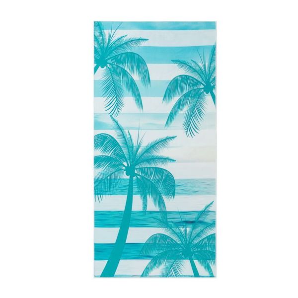 SoGood-Candy - Beach Towel - Aqua Palms