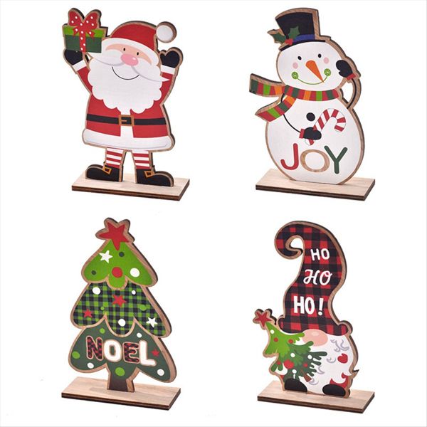 Christmas Desktop Deco Elk-Snowman-Santa-Claus Christmas Deco 4 Style