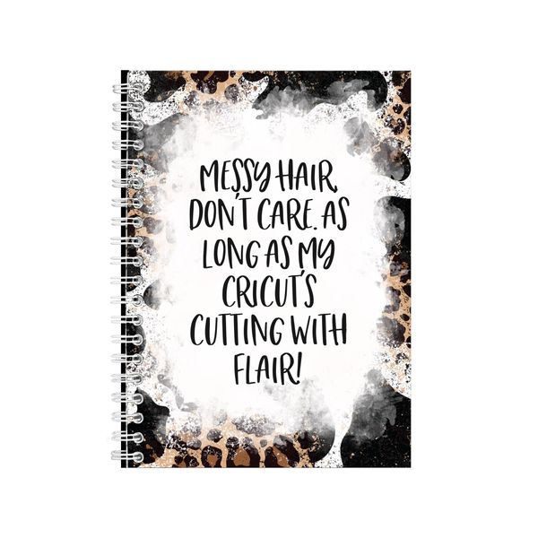 Messy Hair Dont Care Notebook Funny Gift Idea Notepad Pad 87
