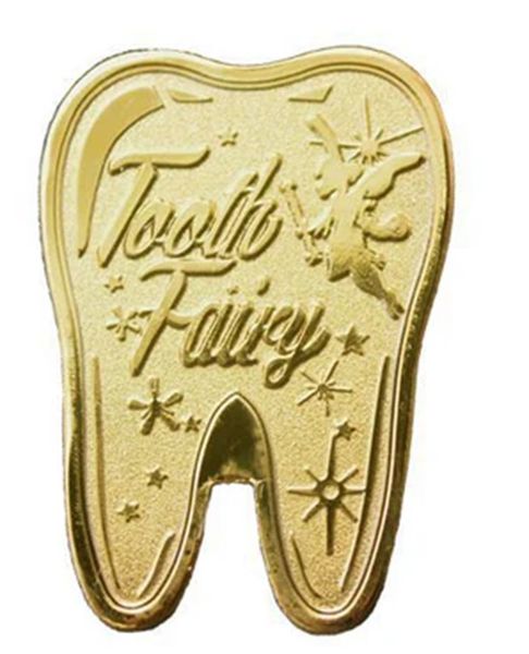 Adorable Tooth Shape Fairy Coin - Perfect Keepsake For That First Tooth
