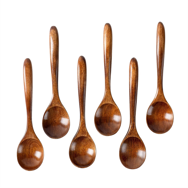6 Pcs Wooden Spoons 6 5 Inch Small Wooden Spoons