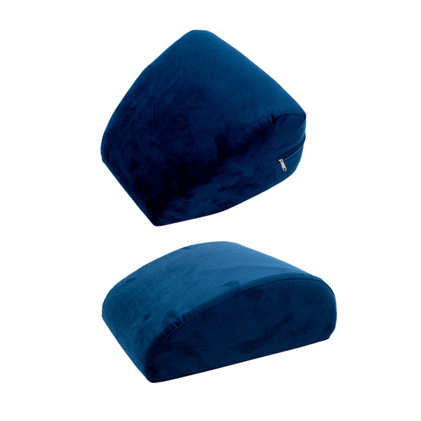 Velvet Wedge Pillow Bundle Set (Oyster and Walrus)