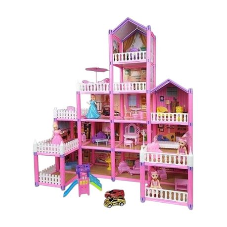 5 Floors Princess Castle Playhouse for Girls with Furniture and Accessories Image