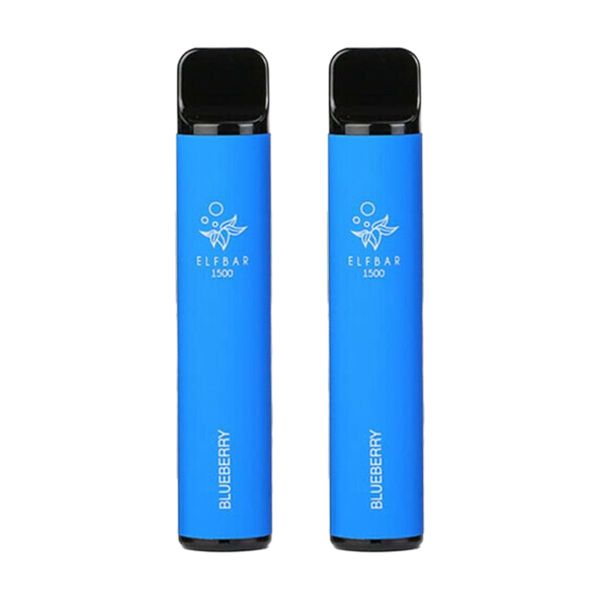Elf Bar MMF 1500 Puffs Disposable Vape Bar - Blueberry (Pack of 5)