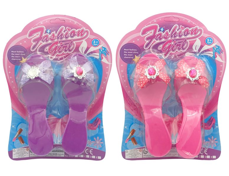 Fashion Girl Purple/Pink Princess Dress Up Shoes - 2 Pairs