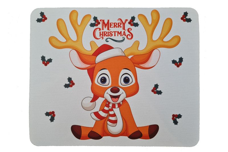 Placemats &amp; Coasters 8 Piece table setting - Christmas theme - Reindeer