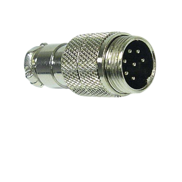NC521-IL 7-Way Inline Straight Male Microphone Plug Connector