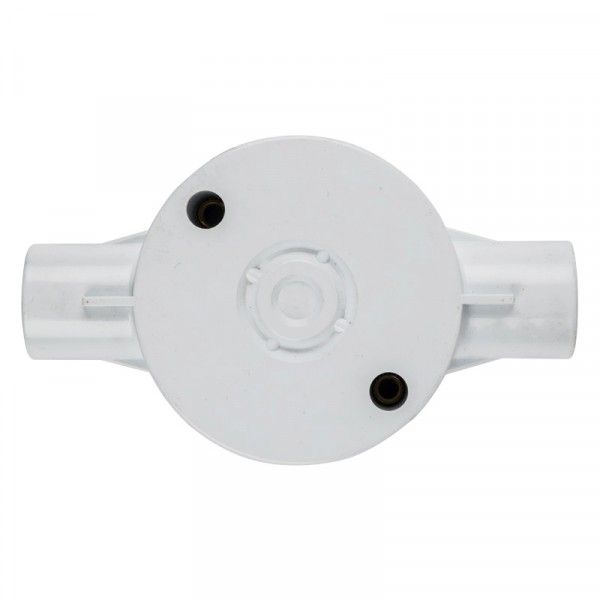 Conduit Box 2-Way Through - SABS - 20mm - 10 Pack