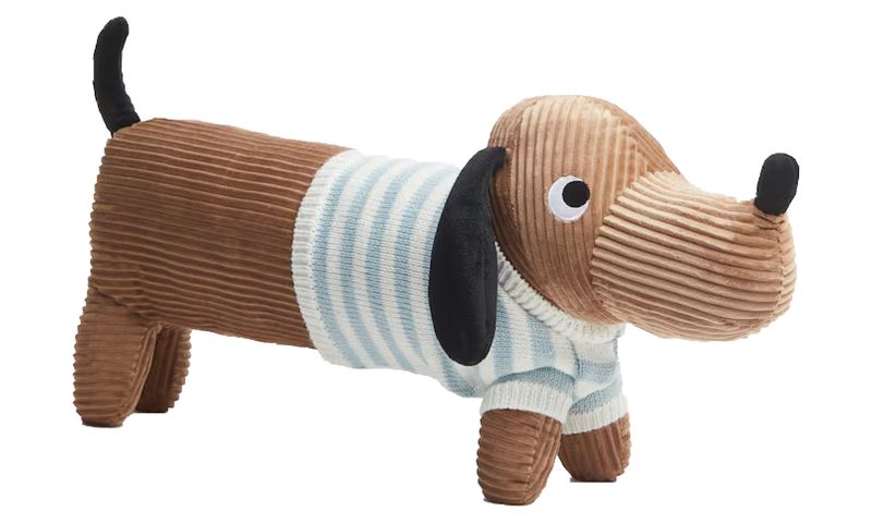 Super Cute Soft Toy Dog with Striped Jersey - 55cm Long