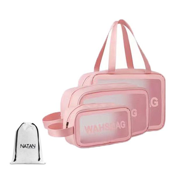 Travel Large Capacity Toiletry Bag Cosmetic Bag 3-Piece Set &amp; Bag