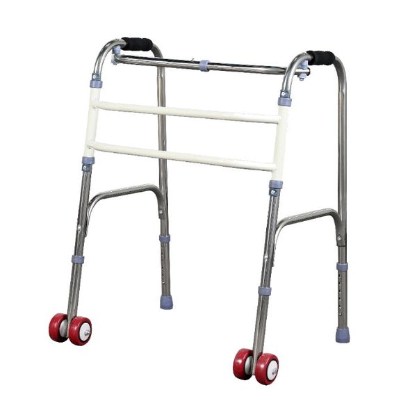 Walker - Stainless Steel Frame Pulpit Walker with Wheels