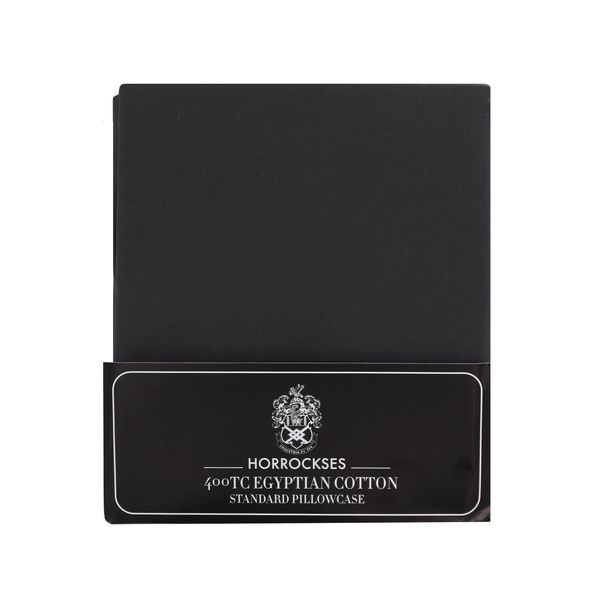 Horrockses 400TC Egyptian Cotton - Pillowcases - Pack of 2 - Graphite