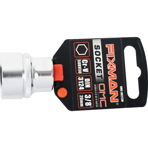 Fixman - Hex Socket - 3/8 Inch Drive - 20mm - 2 Pack