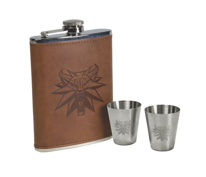 Dark Horse: The Witcher 3 Wild Hunt - Stainless Steel Deluxe Flask Set
