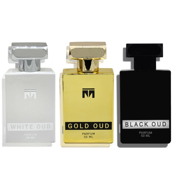 White, Black &amp; Gold Oud Combo 50ml