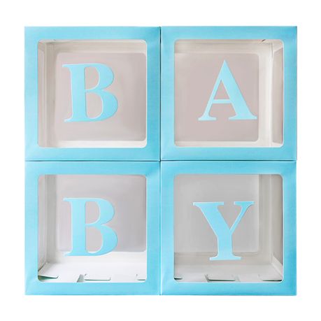 Beistle  Baby Blocks Favor Boxes, 3 x 3 - 12 pack