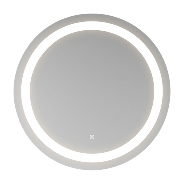 50x50 LED Mirror - Wall, Bright Light, Modern