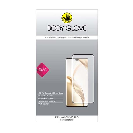 Body Glove 3D Tempered Glass Screen Protector Honor 200 Pro