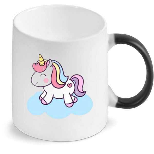 Cute Unicorn Birthday Christmas Girl Lady Magic Colour Changing Gift Mug