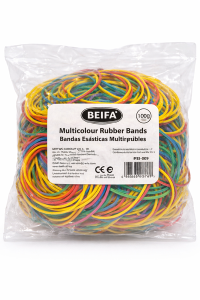 BEIFA Rainbow Rubber Band Ball - Multicolour Elastic Bands -500 Pcs