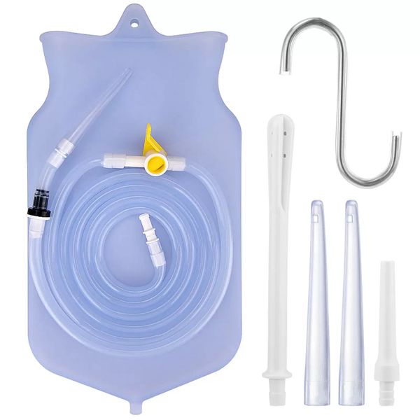 Healing Enema Bag Kit Complete Colon Cleansing Set for Home Detox