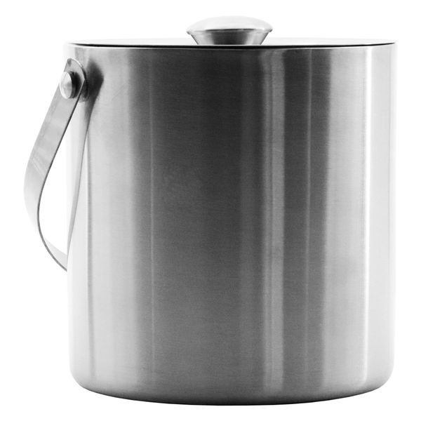 Bar Butler Double Wall Ice Bucket with Lid Stainless Steel, 1.7LT