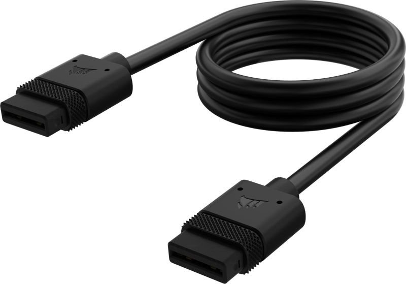 Corsair iCUE LINK Cable, 2x 200mm with Straight connectors, Black