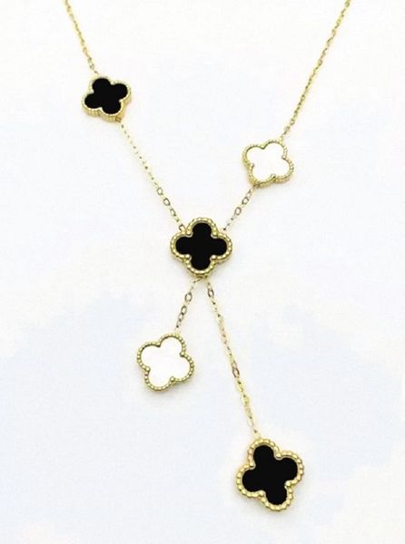 Four Clover Chain Necklace Fancy