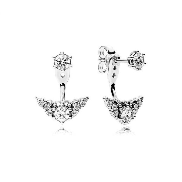 Pandora Sparkling Tiara Crown Jacket Stud earrings