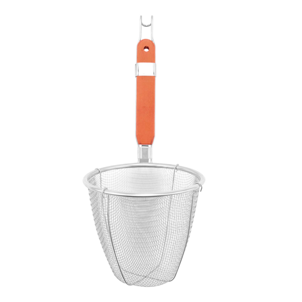 Wooden Handle Stainless Steel Kitchen Ware Dumplings Noodles Mesh Strainer
