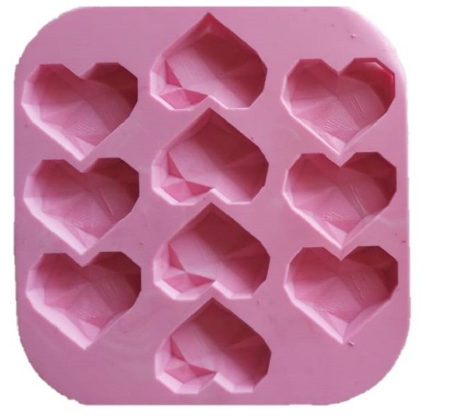 Chocolate Geo Hearts Mold