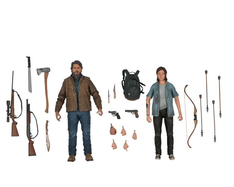 Last Of Us II Joel &amp; Ellie Ultimate 7IN Figure 2 Pack