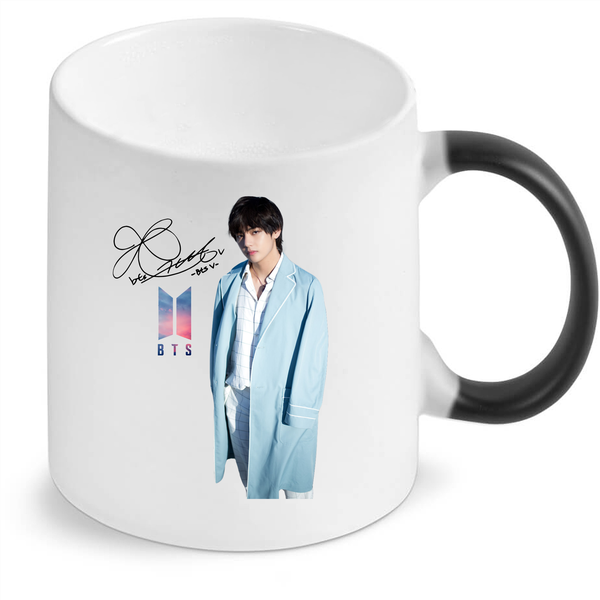 BTS-V Kpop WS2 Magic Colour Changing Coffee Mug (Standard 11Oz)