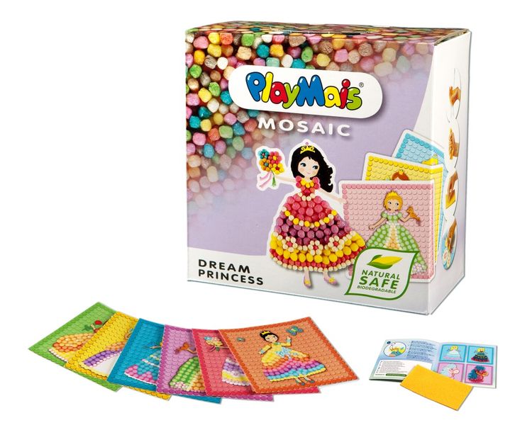Paint By Number/Colour With Non-Toxic Moldable Puffs Craft Set - Princess