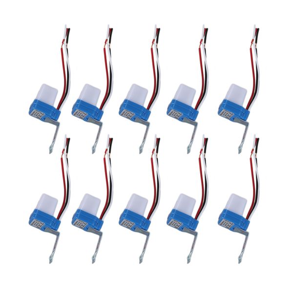 10Pcs Auto On Off Photocell Street Light Photoswitch Sensor Switch