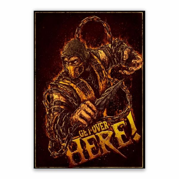 Scorpion Mortal Kombat Quote Poster - A1