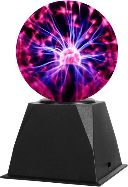 Colorful Plasma Ball 5 inch Science Toy Touch &amp; Sound Sensitive Plasma