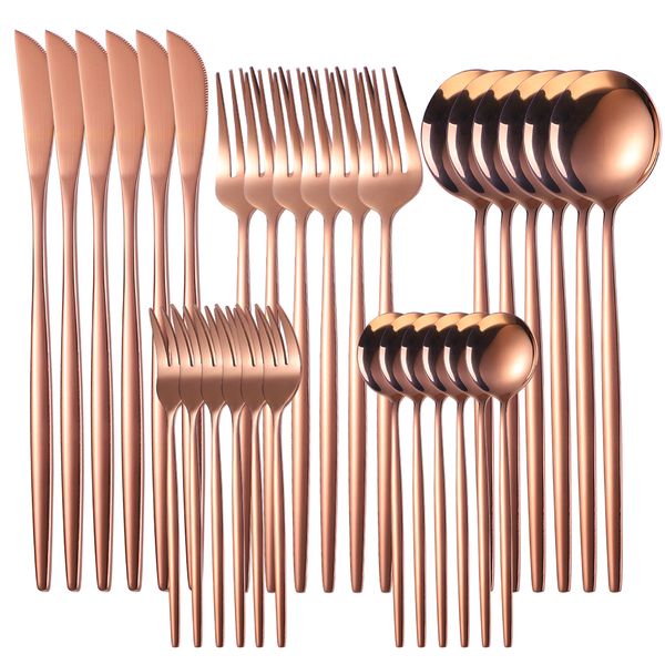 Home Multifunctional Stainless Steel Jumbo Dinnerware Cutlery Set Of 24