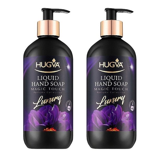Hugva Luxury Liquid Hand Wash Soap - Magic Touch - 500ml - 2 Pack