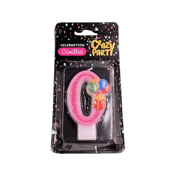 Birthday Candles No 0 Pink