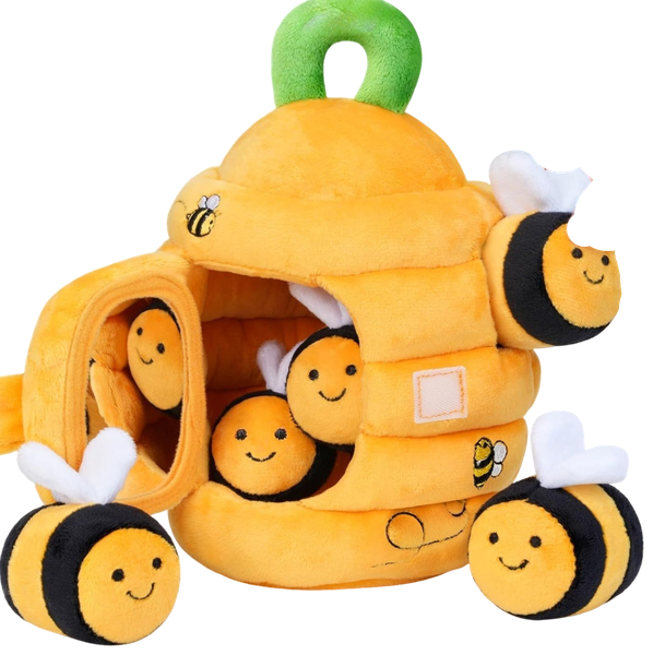 Soft Baby Honeycomb Strap With 5 Sensory Bees