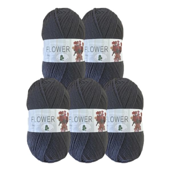 Double Knitting Polyester Yarn 100g (Pack of 5) Cherry Pink