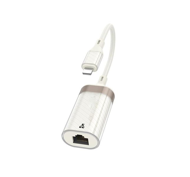 Lightning To RJ45 Ethernet Lan OTG Adapter 100Mbps Compatible With iPhone