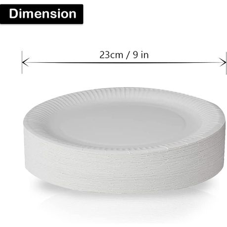 Maisonware Paper Plates 23cm Pack of 100 Plates Shop Today. Get it Tomorrow takealot