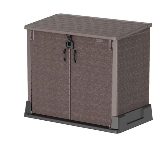Cosmoplast Storage Shed Dark Brown 850L