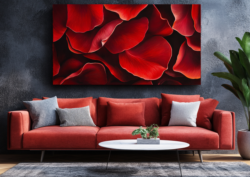 Canvas Wall Art - Rose petal Essence - BX0086
