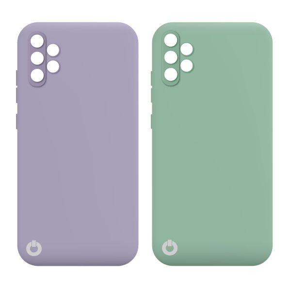 Toni Twin Silicone Case Samsung Galaxy A32 4G - Violet/Turquoise
