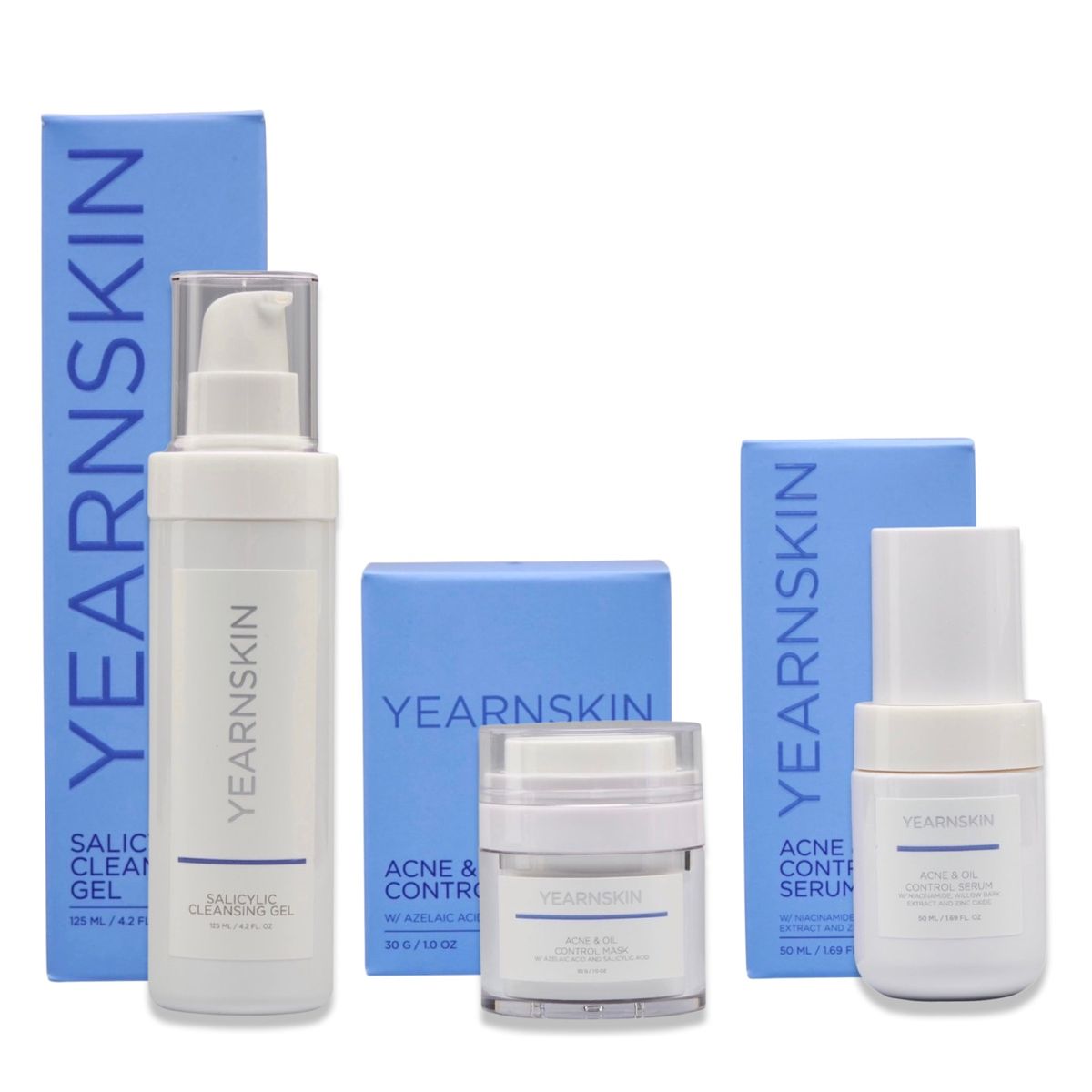 Yearn Skin Acne and Oil Control Treatment Kit, Pimples, Salicylic, Mask