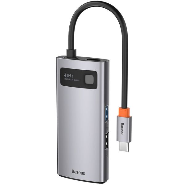 Baseus Metal Gleam Series 4in1 Multifunctional Type-C HUB Docking Station